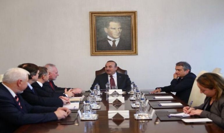 Çavuşoğlu Ankarada həmsədrlərlə görüşdü
