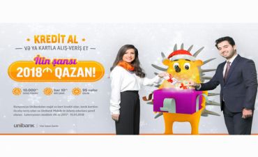 Unibankdan kredit götür, 2018 AZN qazan!