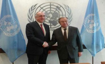 Elmar Məmmədyarov Nyu-Yorkda BMT-nin Baş katibi il