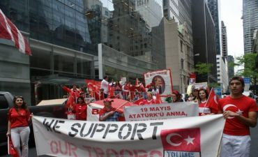 Nyu-Yorkda türk xalqlarının yürüşü - FOTO