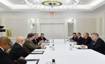 Prezident İlham Əliyev Nyu-Yorkda bir sıra görüşlə
