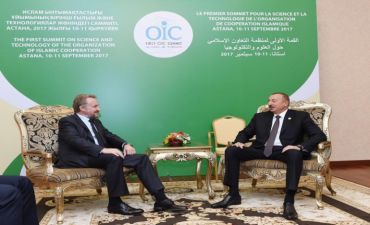 Prezident İlham Əliyev Astanada Bosniya və Herseqo