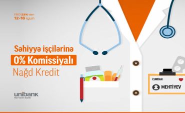 Unibankdan tibb işçilərinə bayram hədiyyəsi