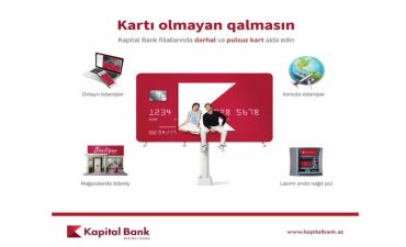 Kapital Bank 2 illik Visa kartlarını pulsuz təklif